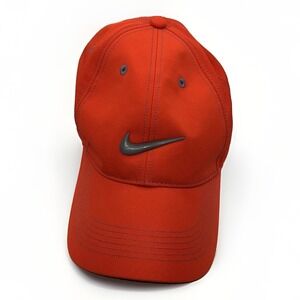 Nike Golf Mens Contrast Red Swoosh Adjustable Hook and Loop Baseball Cap Hat
